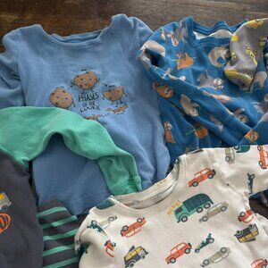 FIVE Sets of long-sleeve+ pants Pajamas